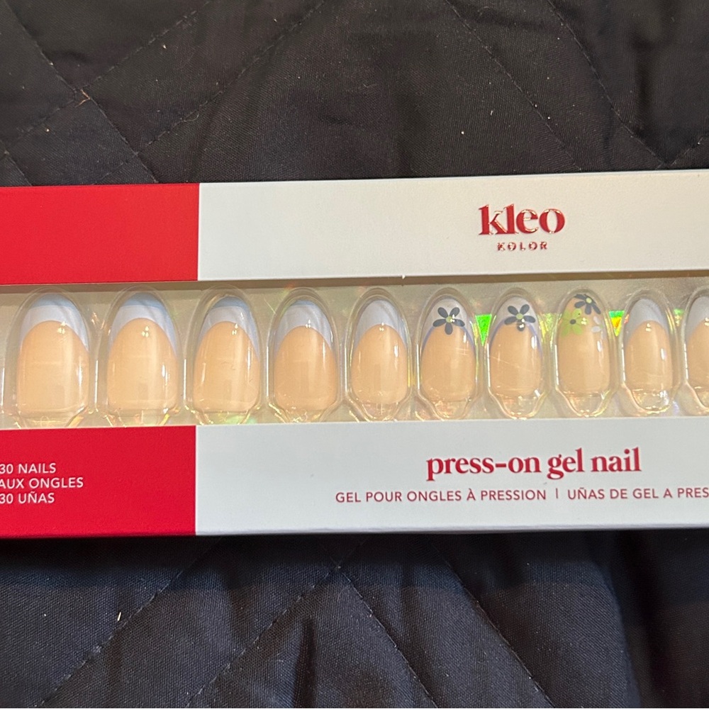 Keep kolor Press-On Gel Nails - Cream NIB